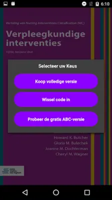 Verpleegkundige interventies ( android App screenshot 10