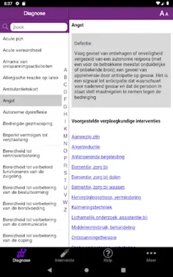 Verpleegkundige interventies ( android App screenshot 4