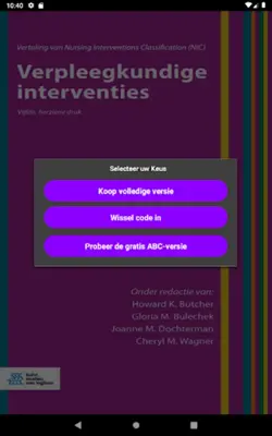 Verpleegkundige interventies ( android App screenshot 6